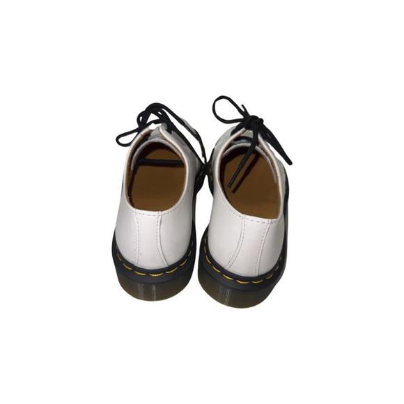 Dr Martens 1461 Women's Bex White Smooth Patent Leather Platform Oxfords New - Picture 4 of 4